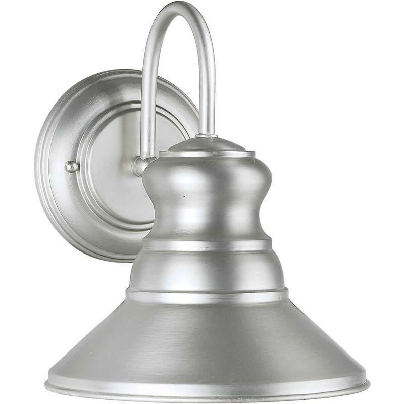 Forte Lighting Energy Efficient Outdoor 7.75Wx9.5Hx9E Wall Sconce - Brushed Nickel