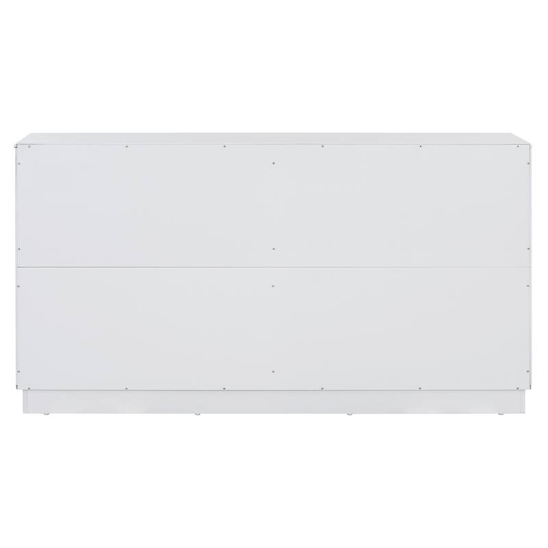 Sideboard Buffet Cabinet with Storage, with Adjustable Shelves and Silver Handles Sideboard Cabinet for Kitchen, Living Room