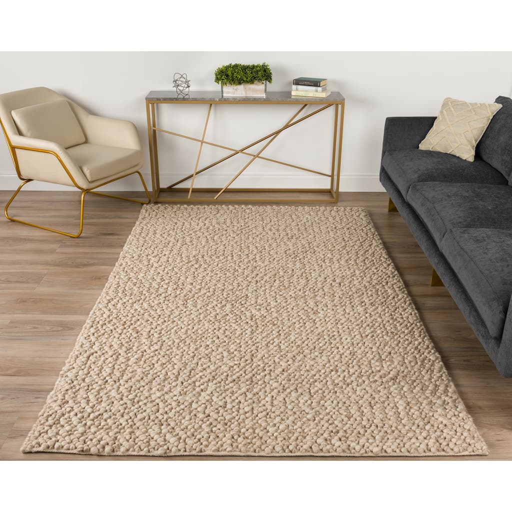 Addison Boulder Chunky Hand-loomed Wool Area Rug