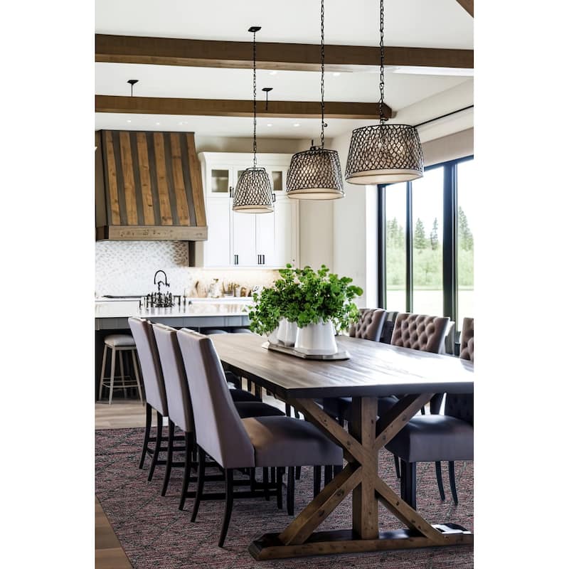 ECARPETGALLERY Braid weave Sienna Grey Wool Rug - 6'0 x 9'0