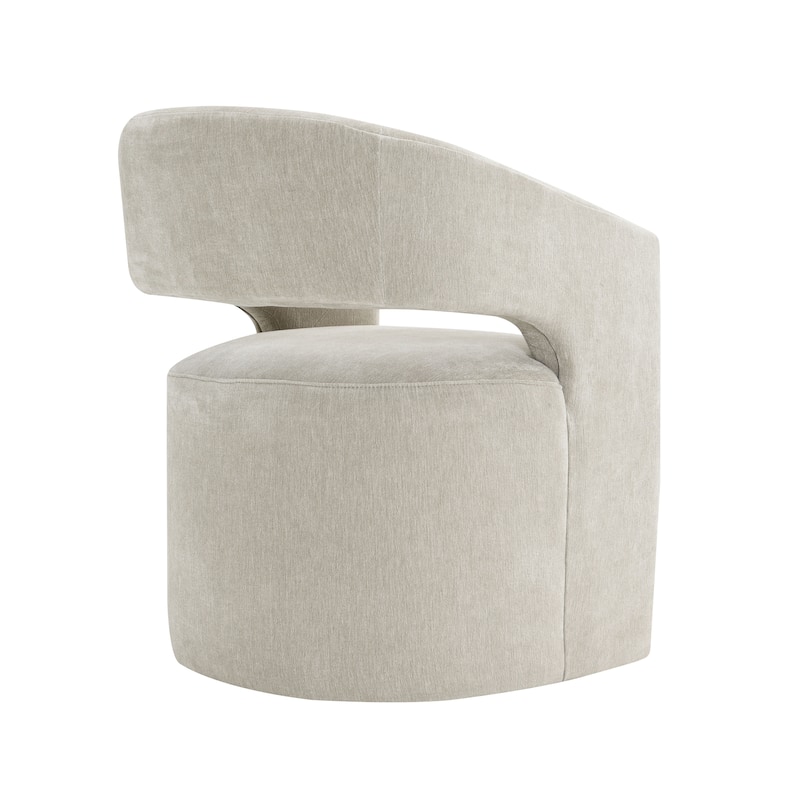 Furniture of America Rivena Modern 26-inch Fabric Accent Chair with Casters