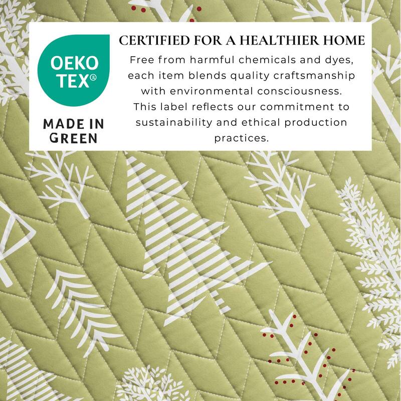 Linery & Co. Winter Forest Microfiber Quilt Set with Shams