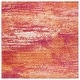 preview thumbnail 58 of 99, SAFAVIEH Evoke Erika Modern Abstract Distressed Rug 6'7" Square - Ivory/Orange - Square