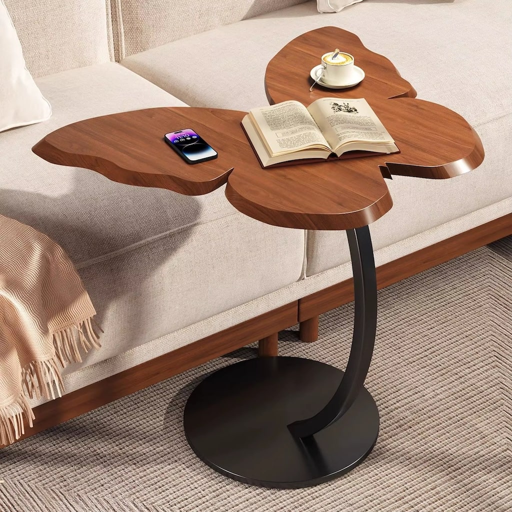 Wooden Butterfly End Coffee Table