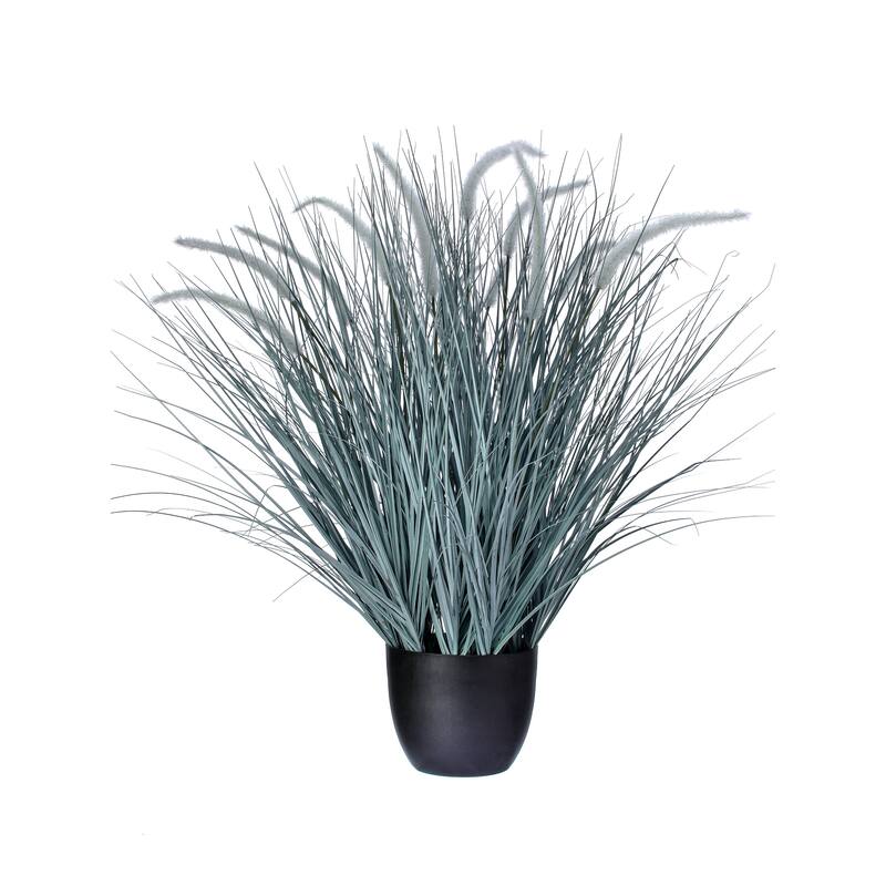 Potted Pvc Seeded Dune Grass Plant 38"