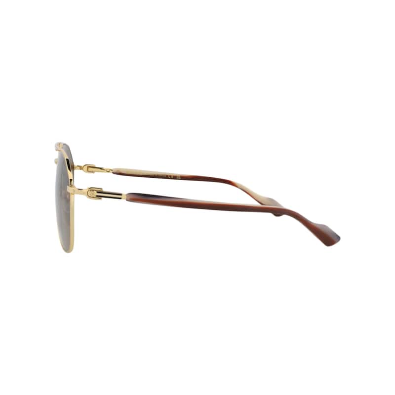 Gucci Aviator-Frame Metal Sunglasses