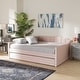 preview thumbnail 4 of 23, Lennon Modern and Contemporary Velvet Fabric Daybed with Trundle