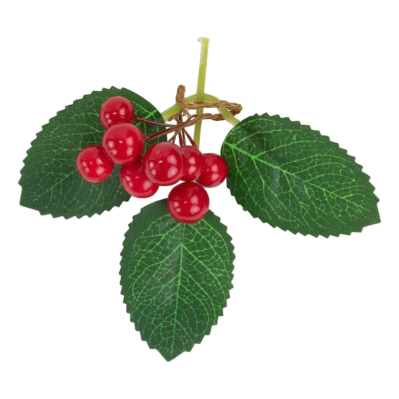 Ornament, Berries and Pinecones Christmas Decorations - 6"