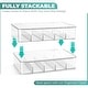 preview thumbnail 4 of 5, Sorbus Sunglasses Organizer - 2 Pack Stackable Eyeglass Storage Case