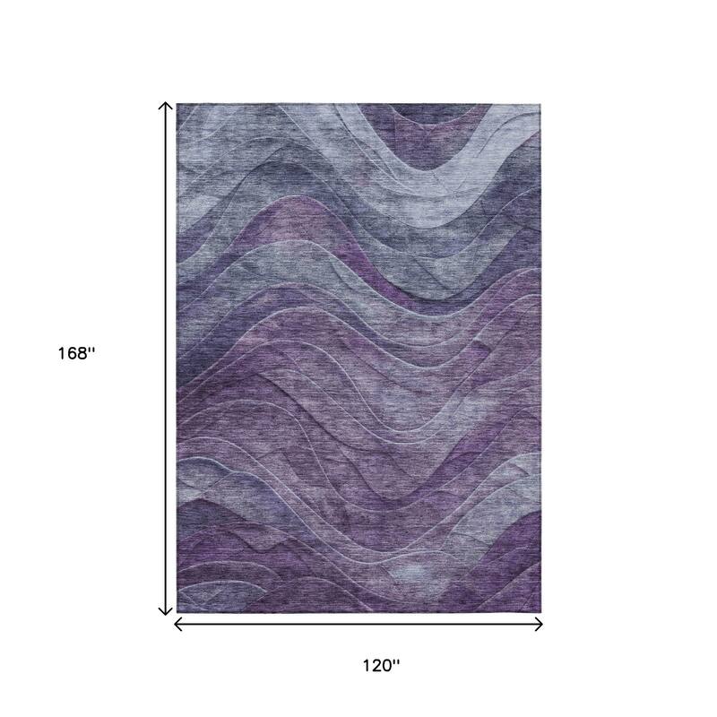 HomeRoots Abstract Transitional Rectangle Outdoor Rug