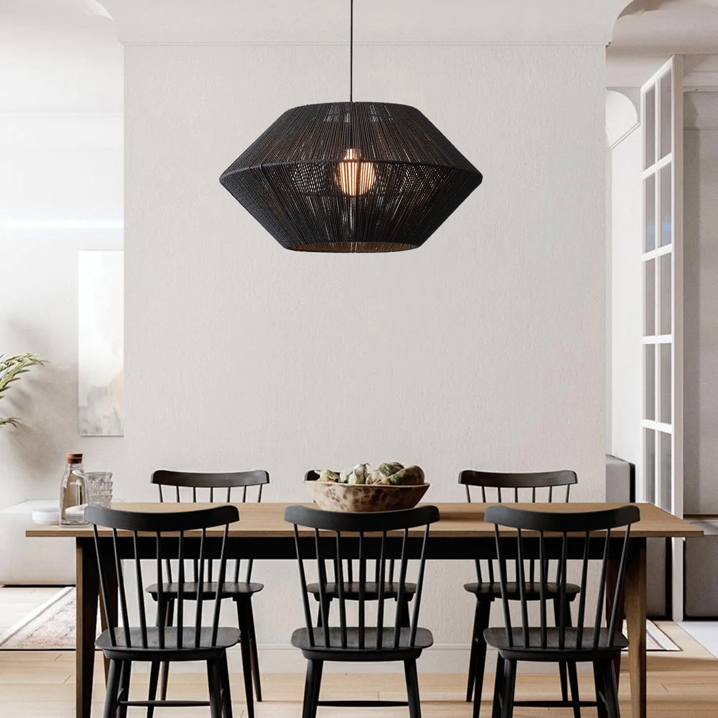Black rope light shade outlet