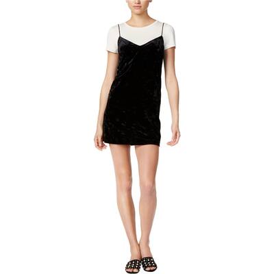 Kensie Womens Velvet A-Line Slip Dress