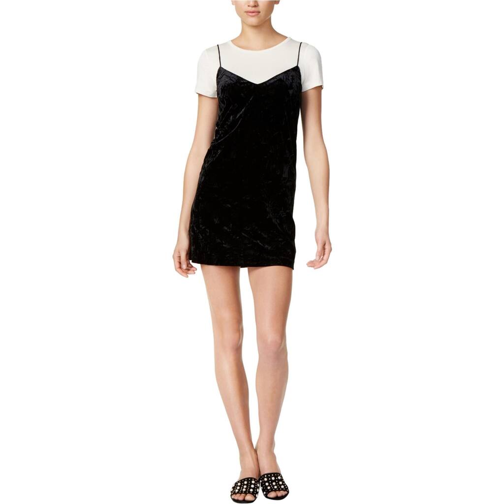 Kensie Womens Velvet A-Line Slip Dress