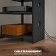 preview thumbnail 6 of 7, HOMCOM Media Stand with LED 4-Tier Audio Rack AV Media Corner Shelf with Cable Management