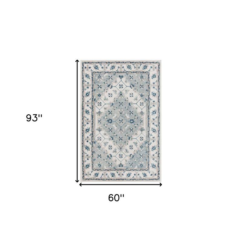 Dahoy Hand Tufted Floral Traditional Area Rug By HomeRoots
