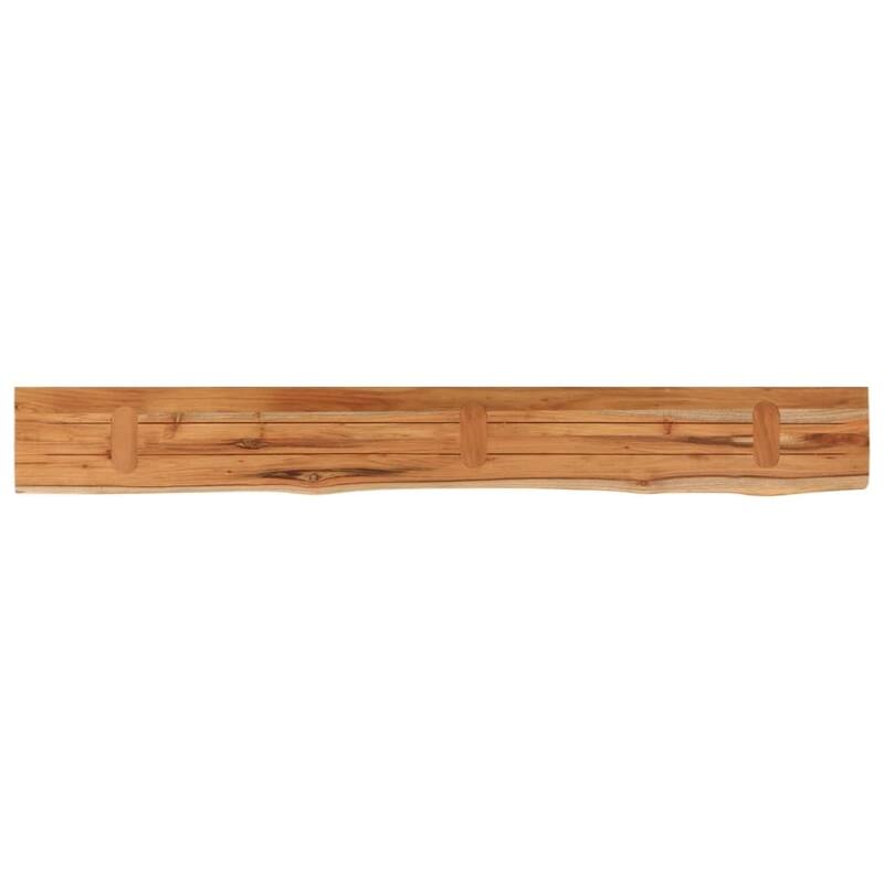 vidaXL Wall Shelf Natural Solid Acacia Wood Durable