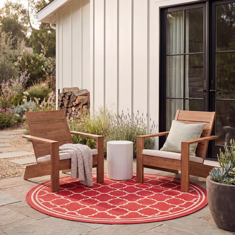 SAFAVIEH Courtyard Kristelle Indoor/ Outdoor Waterproof Patio Backyard Rug