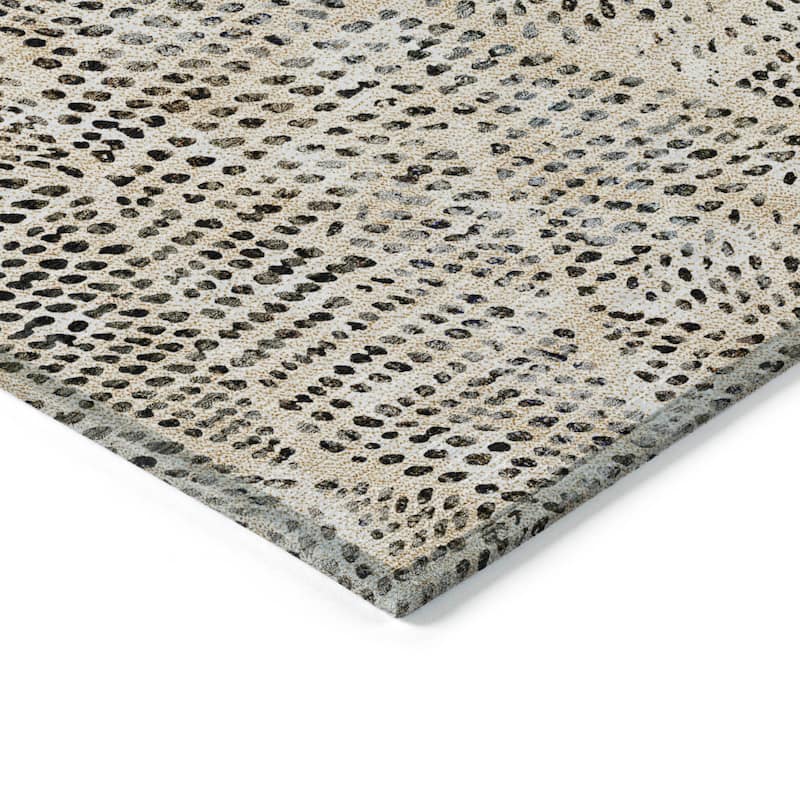 Machine Washable Indoor/ Outdoor Chantille Modern Diamonds Rug