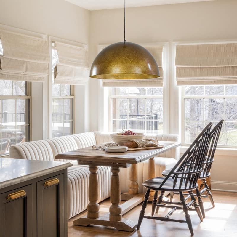 Industrial Oversized Metal Dome Pendant Light - Modern Farmhouse
