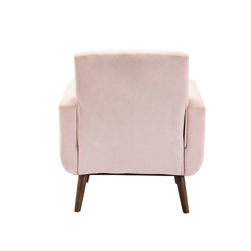 Porthos Home Suri Accent Chair, Fabric or PU Upholstery, Rubberwood Legs