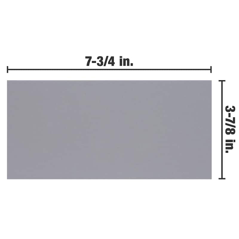 Merola Tile Projectos Stone Grey 3-7/8" x 7-3/4" Ceramic Floor and Wall Tile