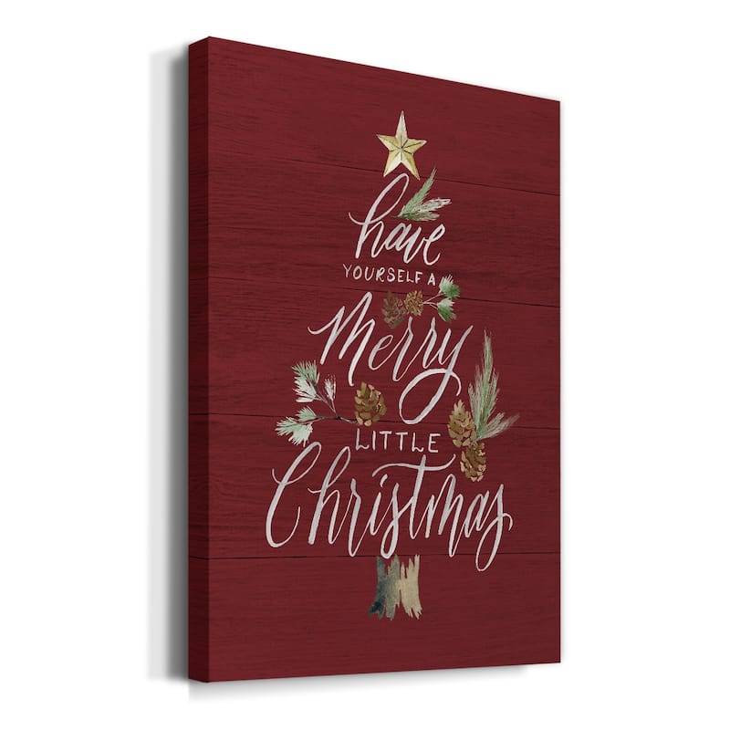 Merry Little Christmas Premium Gallery Wrapped Canvas - Ready to Hang