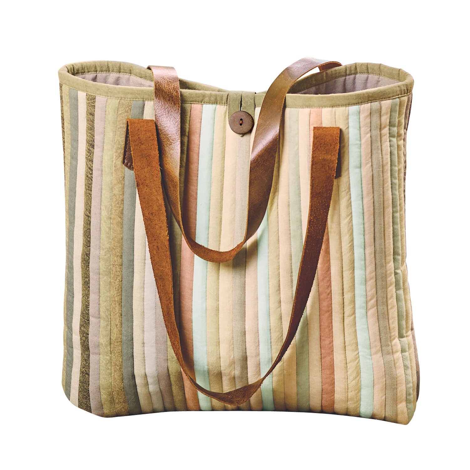 soft quilted tote bag