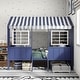 preview thumbnail 1 of 4, Furniture of America Valley Metal Twin Loft Bed with Canopy