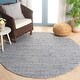 preview thumbnail 4 of 27, SAFAVIEH Handmade Natura Gregoriana Textured Rug 6' Round - Grey/Black - Round