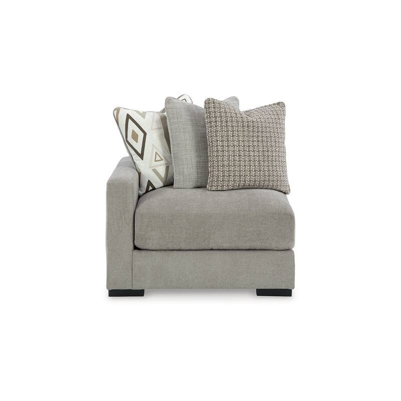 Signature Design by Ashley Aslan Court Gray 3-Piece Sofa Sectional - 109"W x 36"D x 42"H