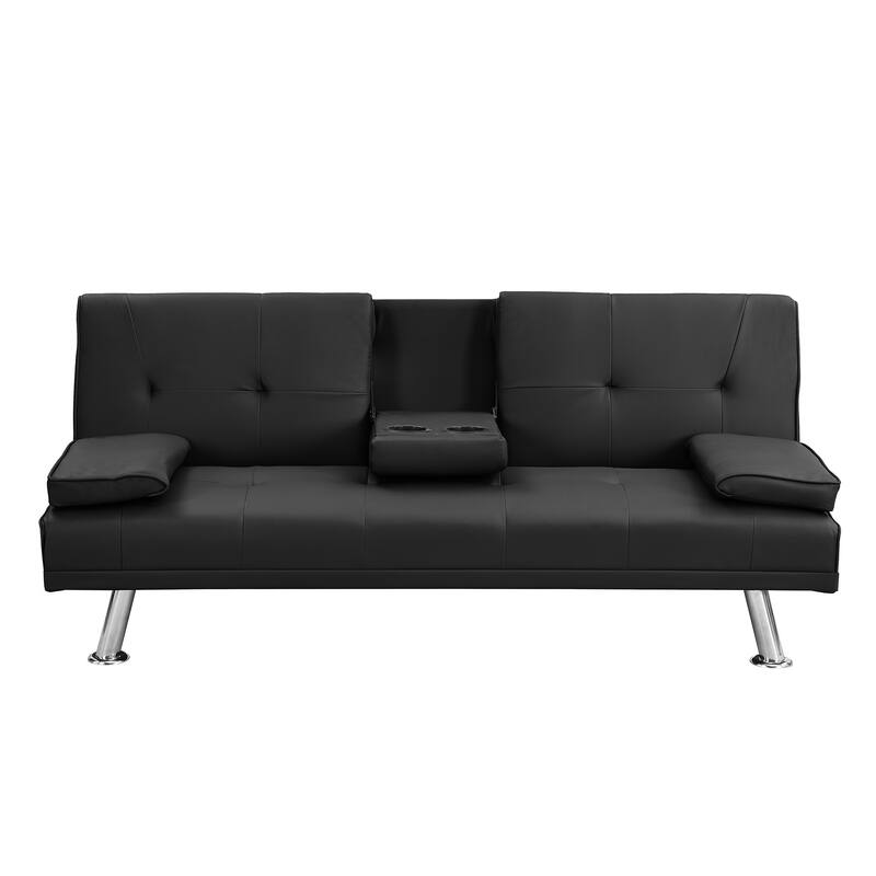Sofa Bed with Armrest Two Holders