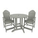 preview thumbnail 18 of 62, Highwood Commercial 3-Piece Adirondack 36" Bistro Counter Height Dining Set Eucalyptus