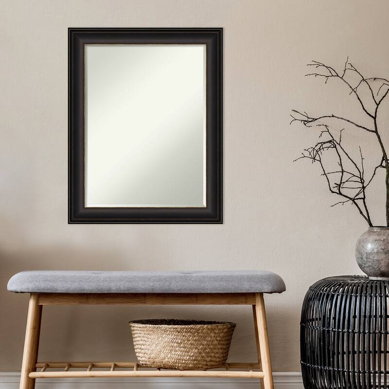 Petite Bevel Wall Mirror - Trio Oil Rubbed Bronze Frame