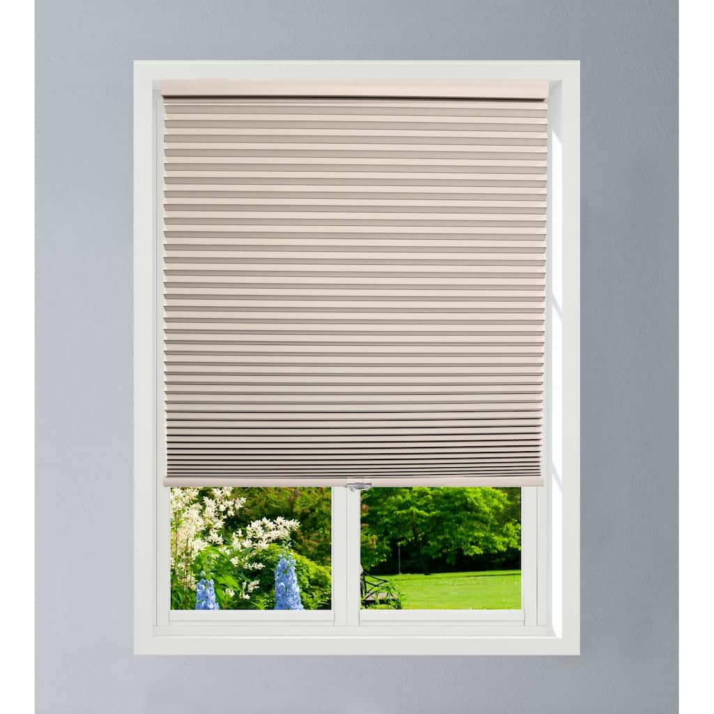Linen Avenue Custom Cordless 32 to 33-inch Wide Muslin Blackout Cellular Shade