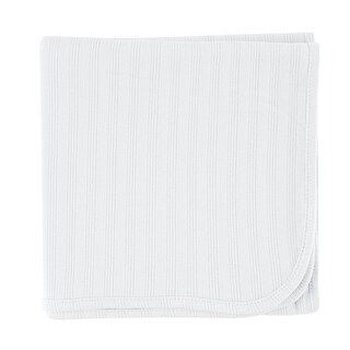 Touched by Nature Baby Organic Cotton Swaddle, Receiving and Multi-purpose Blanket, White, One Size - White - One Size