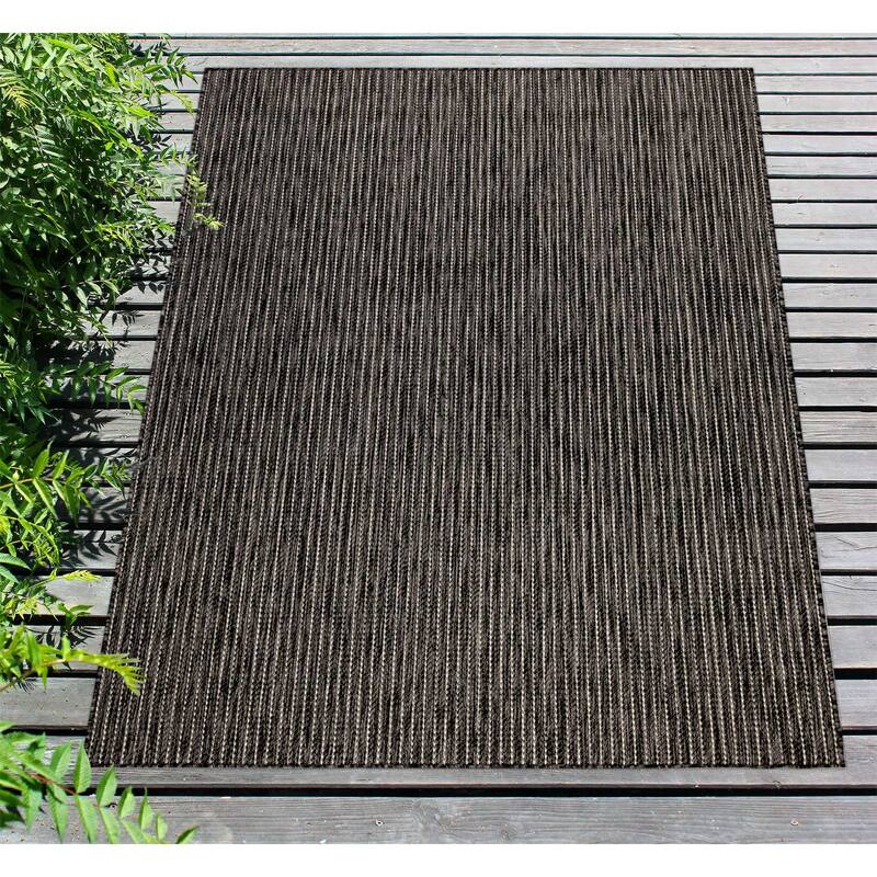 Liora Manne Carmel Textured Striped Indoor/ Outdoor Area Rug