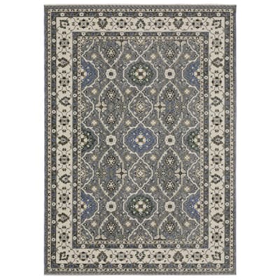 Style Haven Henretta Bordered Traditional Fringe Edge Area Rug