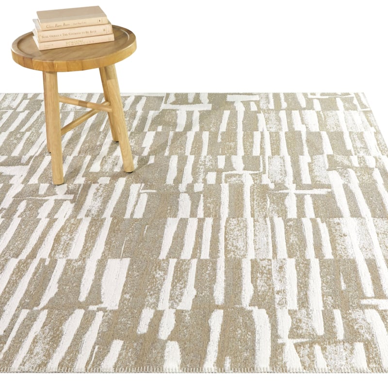 Martine Modern Abstract Jute Indoor/Outdoor Area Rug