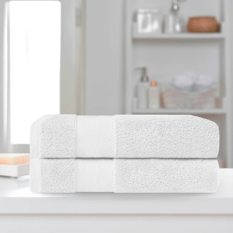 Blue Nile Mills Rio Turkish Cotton Bath Sheet, Set of 2 - White