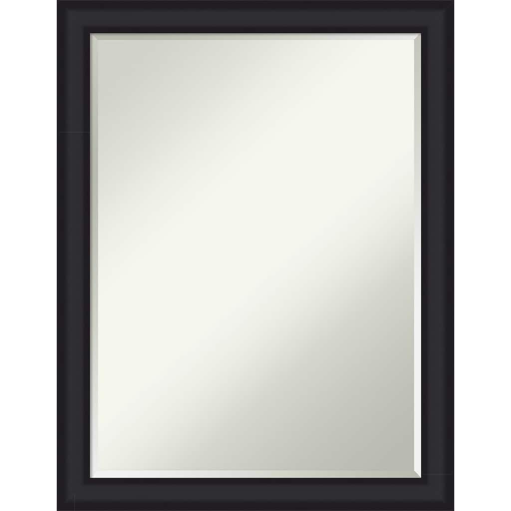 Oliver Narrow Half-Inch-Bevel Wood Framed Bathroom Vanity Wall Mirror