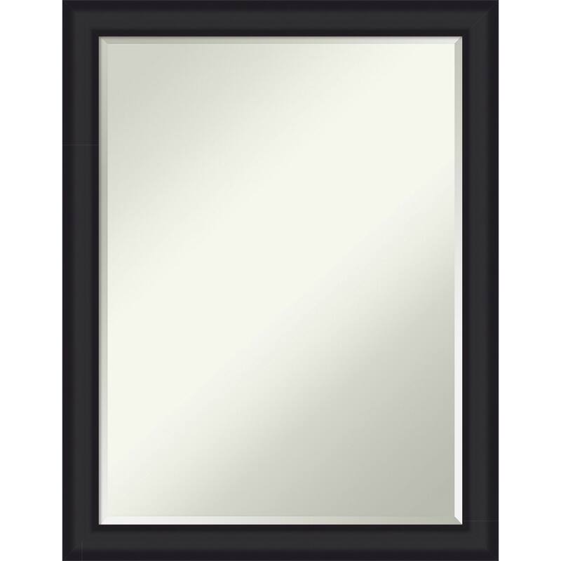 Oliver Narrow Half-Inch-Bevel Wood Framed Wall Mirror