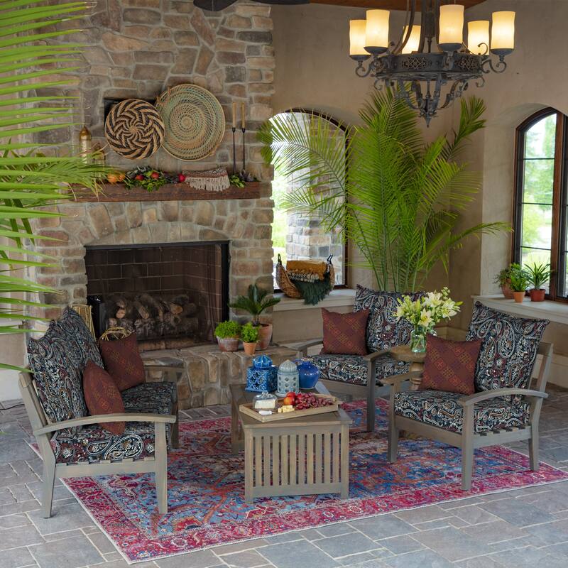 ARDEN Outdoor Foam Deep Seat Cushion Set, 24 in x 24 in