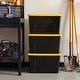 preview thumbnail 8 of 16, IRIS USA® Buckled Clear Box 60 Qt Buckle Lid - Yellow - Set of 6