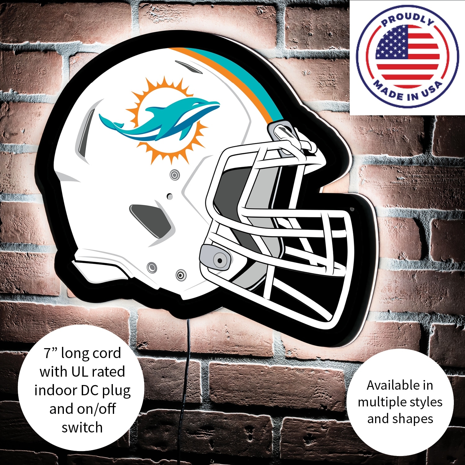 Miami Dolphins LED Lighted Sign - Bed Bath & Beyond - 36525497
