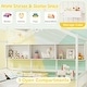 preview thumbnail 18 of 18, Gymax Twin Size House Bed Kids Bed Frame w/ 2 Storage Drawers & Fence