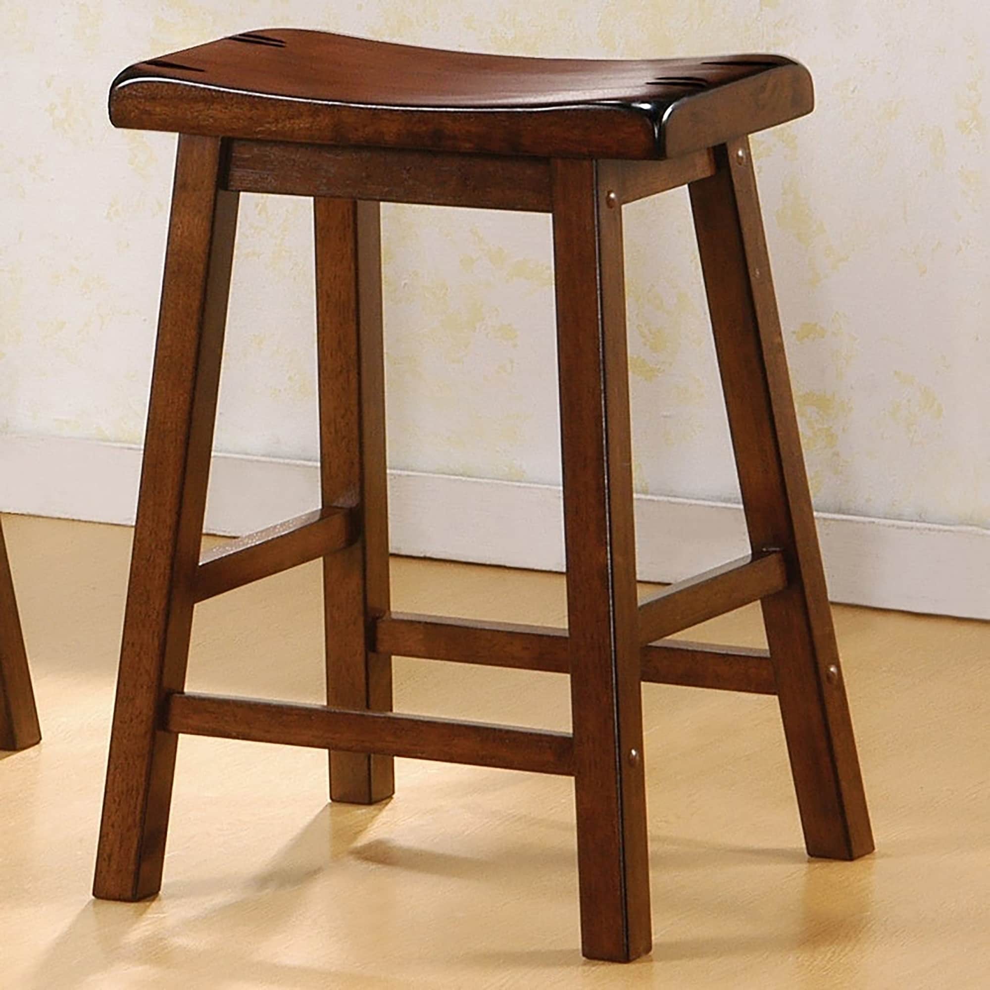Saddle style shop bar stools