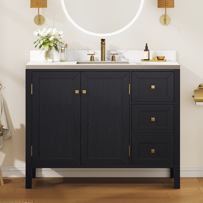 Moasis 36"/40"/ 47" Bathroom Vanity Cabinet with Sink