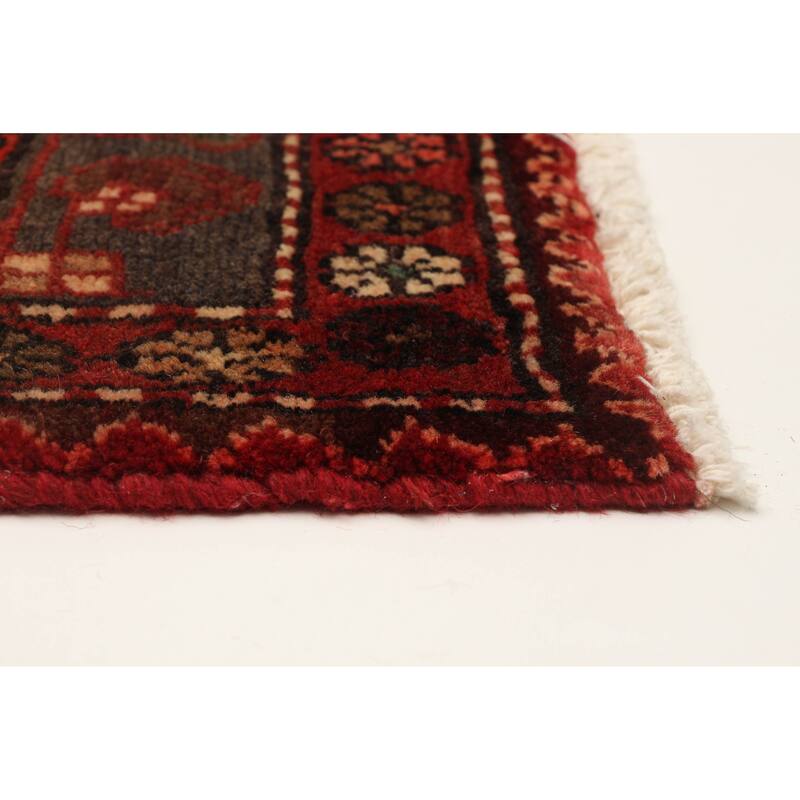 ECARPETGALLERY Hand-knotted Andelz Red Wool Rug - 3'7 x 9'6
