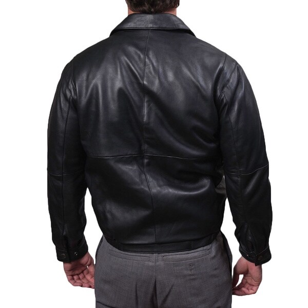 perry ellis lambskin leather jacket