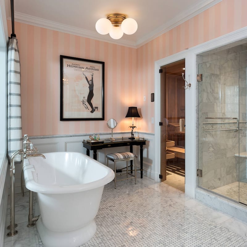 Modern 3-Light Flush Mount Ceiling Light with Opal Glass Globe Shades - Brass